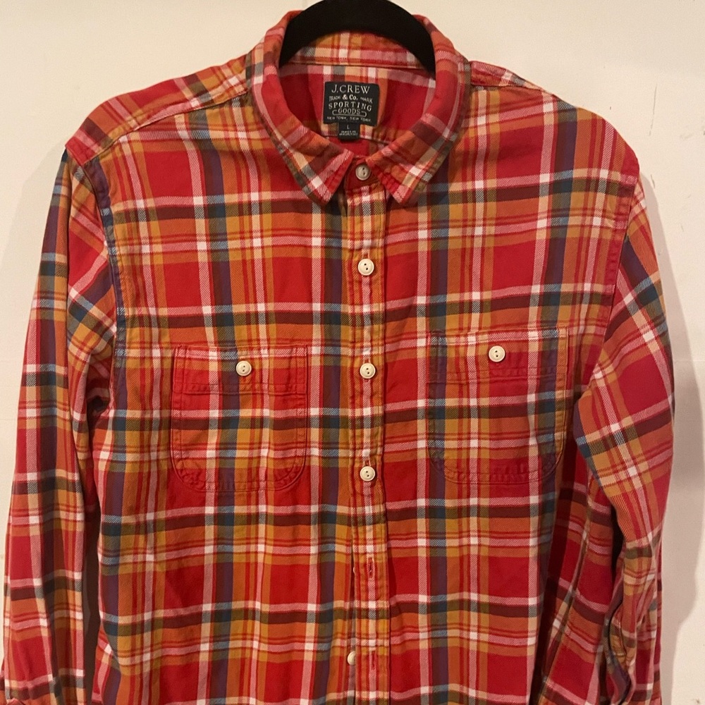 J Crew long sleeve shirt Large